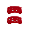 MGP Red Caliper Covers Front & Rear Set TLX Logo For 2015-2020 Acura TLX