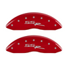 MGP Red Caliper Covers Front & Rear Set SSR logo For 2002-2005 Chevrolet SSR