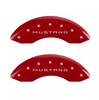 MGP Red Caliper Covers Front & Rear Set 5.0 For 2010-2014 Ford Mustang