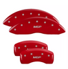 MGP Red Caliper Covers Front & Rear Set For 2010-2017 Mercedes-Benz C250 E350