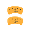 MGP Yellow Caliper Covers Front/Rear Set For 07-14 Ford Mustang GT500 -Rear Only