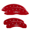 MGP Red Caliper Covers Front & Rear Set For 15-20 Ford F-150 / 18-20 Expedition