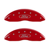 MGP Red Caliper Covers Front & Rear Set For 15-20 Ford F-150 / 18-20 Expedition