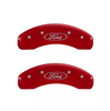 MGP Red Caliper Covers Front & Rear Set For 15-20 Ford F-150 / 18-20 Expedition