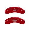 MGP Red Jeep Caliper Covers Front/Rear Set Grill For 11-22 Jeep Grand Cherokee