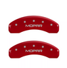MGP Red Hemi Caliper Covers Front & Rear Set MOPAR For 2011-2023 Ram 1500