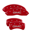 MGP Red Caliper Covers Front & Rear Set For 2017-2020 GMC Acadia