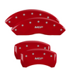MGP Red Caliper Covers Front & Rear Set For 07-21 Toyota Tundra / 08-22 Sequoia