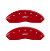 MGP Red Caliper Covers Front & Rear Set For 07-21 Toyota Tundra / 08-22 Sequoia