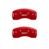 MGP Red Caliper Covers Front & Rear Set For 2015-2023 Audi A3 Quattro