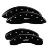 MGP Black Caliper Covers Front & Rear Set For 2008-2015 Nissan Titan