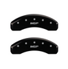 MGP Black Caliper Covers Front & Rear Set For 2008-2015 Nissan Titan