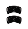 MGP Black Caliper Covers Front/Rear Set For 05-14 Ford Mustang GT500 -Rear Only