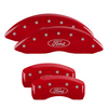 MGP Red Caliper Covers Front & Rear Set For 2001-2002 Ford Crown Victoria