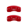 MGP Red Caliper Covers Front & Rear Set For 2001-2002 Ford Crown Victoria