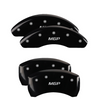 MGP Black Caliper Covers Front & Rear Set For 07-11 Toyota Camry / 08-11 Avalon