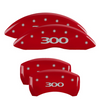 MGP Red Caliper Covers Front and Rear Set For 2011-2023 Chrysler 300