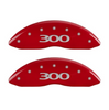 MGP Red Caliper Covers Front and Rear Set For 2011-2023 Chrysler 300