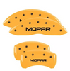 MGP Yellow MOPAR Caliper Covers Set For 2011-2023 Dodge Charger & Challenger