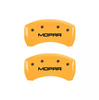 MGP Yellow MOPAR Caliper Covers Set For 2011-2023 Dodge Charger & Challenger