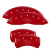 MGP Red R/T Caliper Covers Set For 2011-2023 Dodge Charger & Challenger