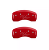 MGP Red R/T Caliper Covers Set For 2011-2023 Dodge Charger & Challenger