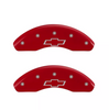 MGP Red Caliper Covers Front & Rear Set For 13-20 Chevrolet Impala 14-16 Malibu