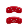 MGP Red Caliper Covers Front & Rear Set For 13-20 Chevrolet Impala 14-16 Malibu