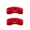 MGP Red Caliper Covers Front & Rear Set For 2014-2019 Toyota Highlander