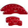 MGP Red Caliper Covers Front & Rear Set For 2010-2017 Jaguar XF XFR XJ XJ-L XJR