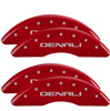 MGP Red Caliper Covers DENALI Set For 2011-2019 GMC Sierra 2500HD 3500HD