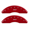 MGP Red Caliper Covers Front & Rear Set For 10-19 Jaguar XF/XJ/XK/XKR-S 5.0 3.0