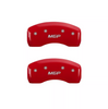 MGP Red Caliper Covers Front & Rear Set For 10-19 Jaguar XF/XJ/XK/XKR-S 5.0 3.0