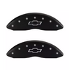 MGP Black Caliper Covers Front & Rear Set For 07-14 Chevrolet Silverado Tahoe