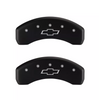 MGP Black Caliper Covers Front & Rear Set For 07-14 Chevrolet Silverado Tahoe