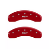 MGP Red Caliper Covers Front & Rear Set For 09-17 Audi A4/A5/A6/Q5/S6/Quattro