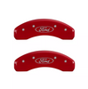 MGP Red Caliper Covers For 2012-2020 Ford F-150 XL/XLT/Raptor/Lariat/Platinum