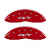 MGP Red Caliper Covers R/T Front & Rear Set For 2011-2023 Ram 1500