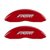MGP Red Caliper Covers Front & Rear Set SPORT For 2011-2019 Ford Explorer