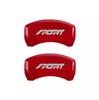 MGP Red Caliper Covers Front & Rear Set SPORT For 2011-2019 Ford Explorer