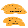 MGP Yellow Caliper Covers Front & Rear Set For 2015-2020 GMC Yukon / XL / Denali