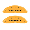 MGP Yellow Caliper Covers Front & Rear Set For 2015-2020 GMC Yukon / XL / Denali