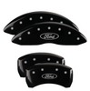 MGP Black Caliper Covers Front & Rear Set For 2011-2019 Ford Explorer