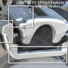 MGP Black Caliper Covers Front & Rear Set For 2011-2019 Ford Explorer