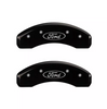 MGP Black Caliper Covers Front & Rear Set For Ford Taurus 10-18 SE/SEL/Limited
