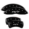 MGP Black R/T Caliper Covers Set For 2011-2023 Dodge Charger & Challenger