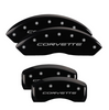 MGP Black Caliper Covers Set For Chevrolet Corvette 97-04 C5 Base/Z06 LS1/LS6