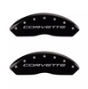 MGP Black Caliper Covers Set For Chevrolet Corvette 97-04 C5 Base/Z06 LS1/LS6