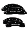 MGP Black Caliper Covers Front & Rear Set For 2007-2020 Cadillac Escalade / ESV