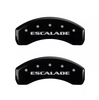 MGP Black Caliper Covers Front & Rear Set For 2007-2020 Cadillac Escalade / ESV